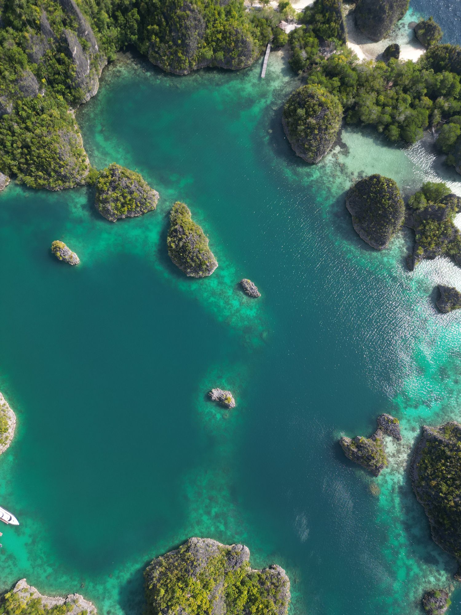 Round Island, Praslin — Sheltered dive water typical of the Praslin group